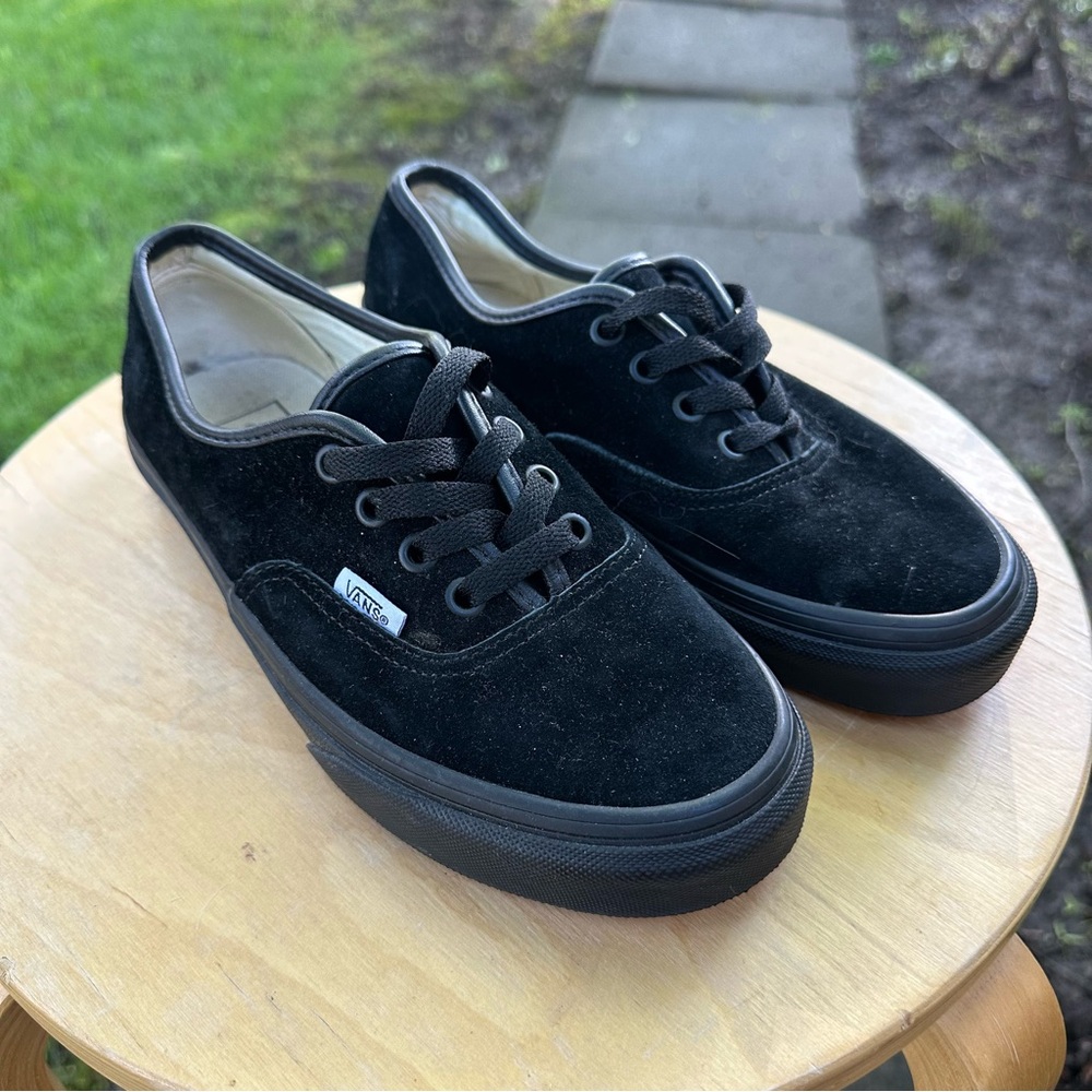 Vans Water Repellent Black Suede Sneakers